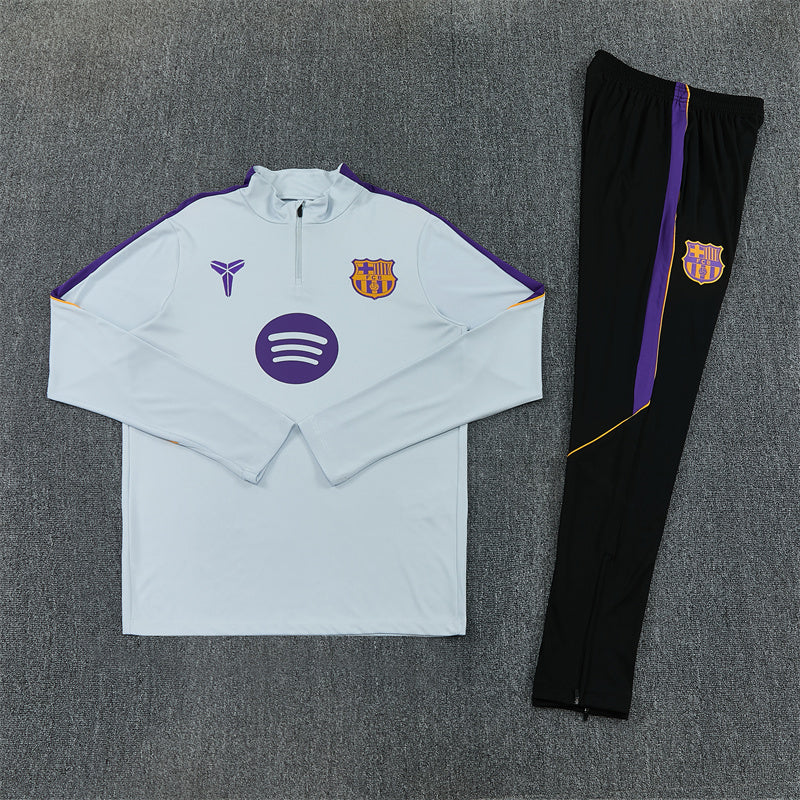 Barcelona Tracksuit-White and Black