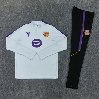 Barcelona Tracksuit-White and Black