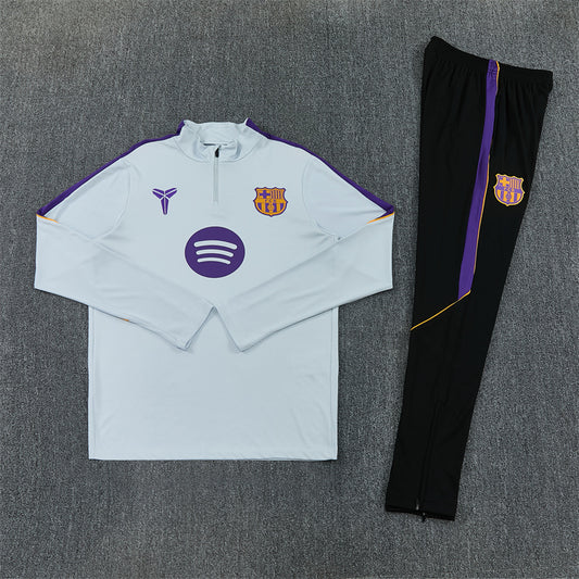 Barcelona Tracksuit-White and Black