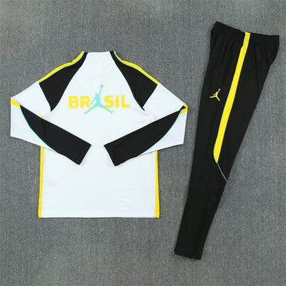 Brazil Tracksuit-White and Black