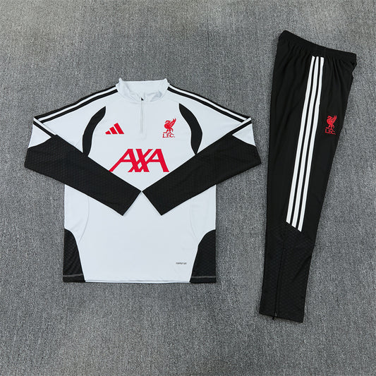 Liverpool Tracksuit-White and Black