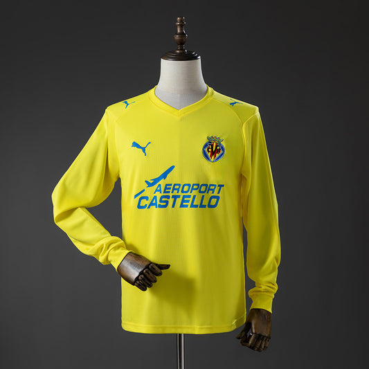 Villarreal 08/09 Home Long-Sleeve Retro Jersey