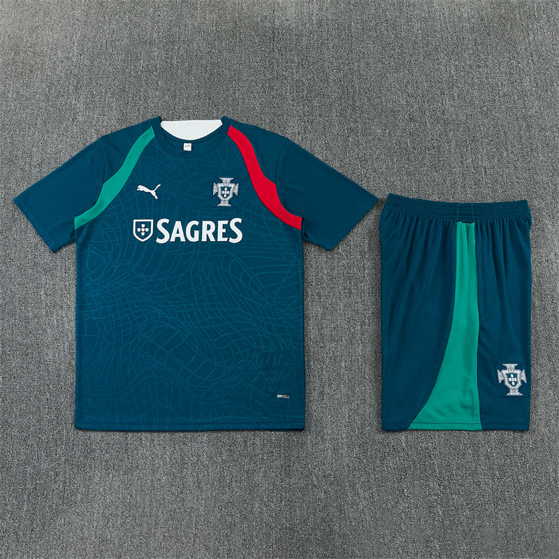 Portugal Shorts Set-Navy Blue