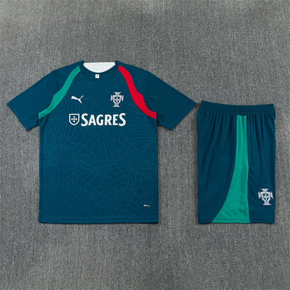 Portugal Shorts Set-Navy Blue