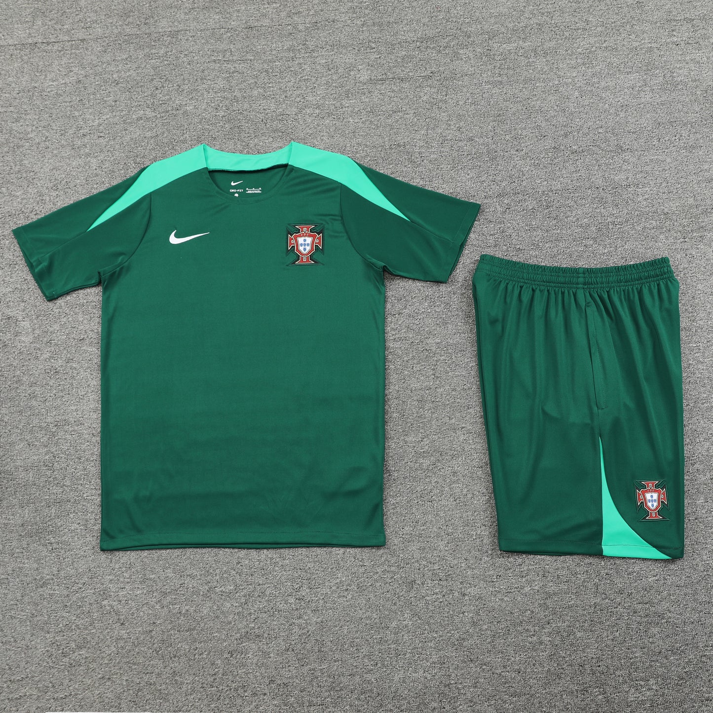 Portugal Shorts Set-Dark Green