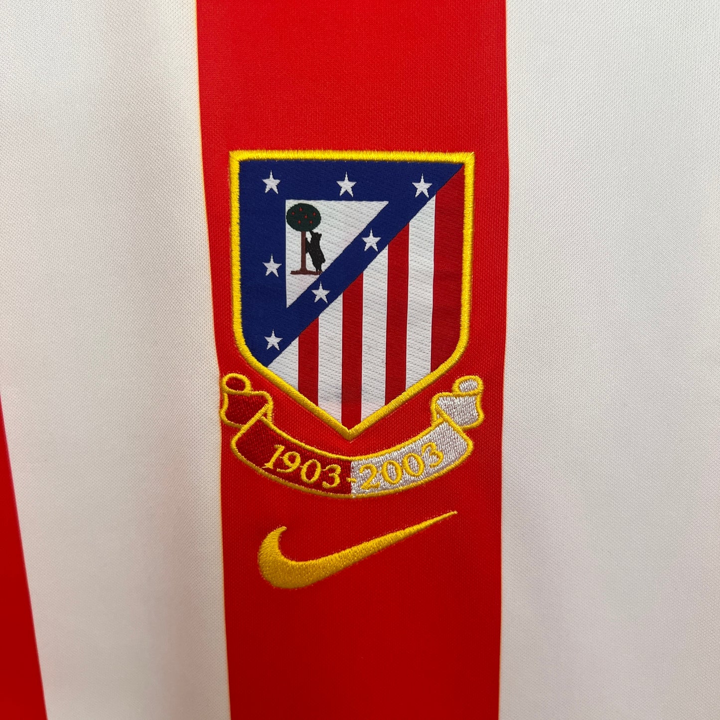 Retro Atletico Madrid 03/04 Centenary Home Stadium