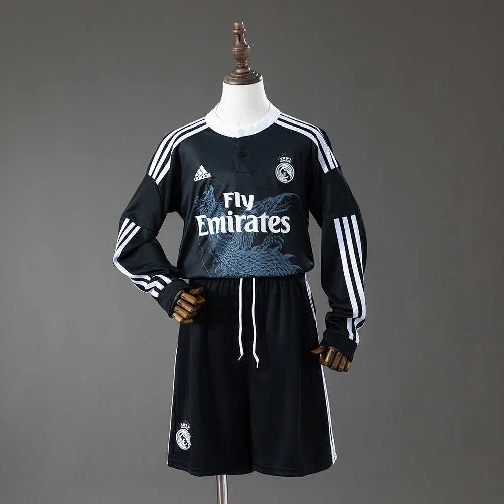 Real Madrid 14/15 Third Away Retro Long Sleeve Kids Kit
