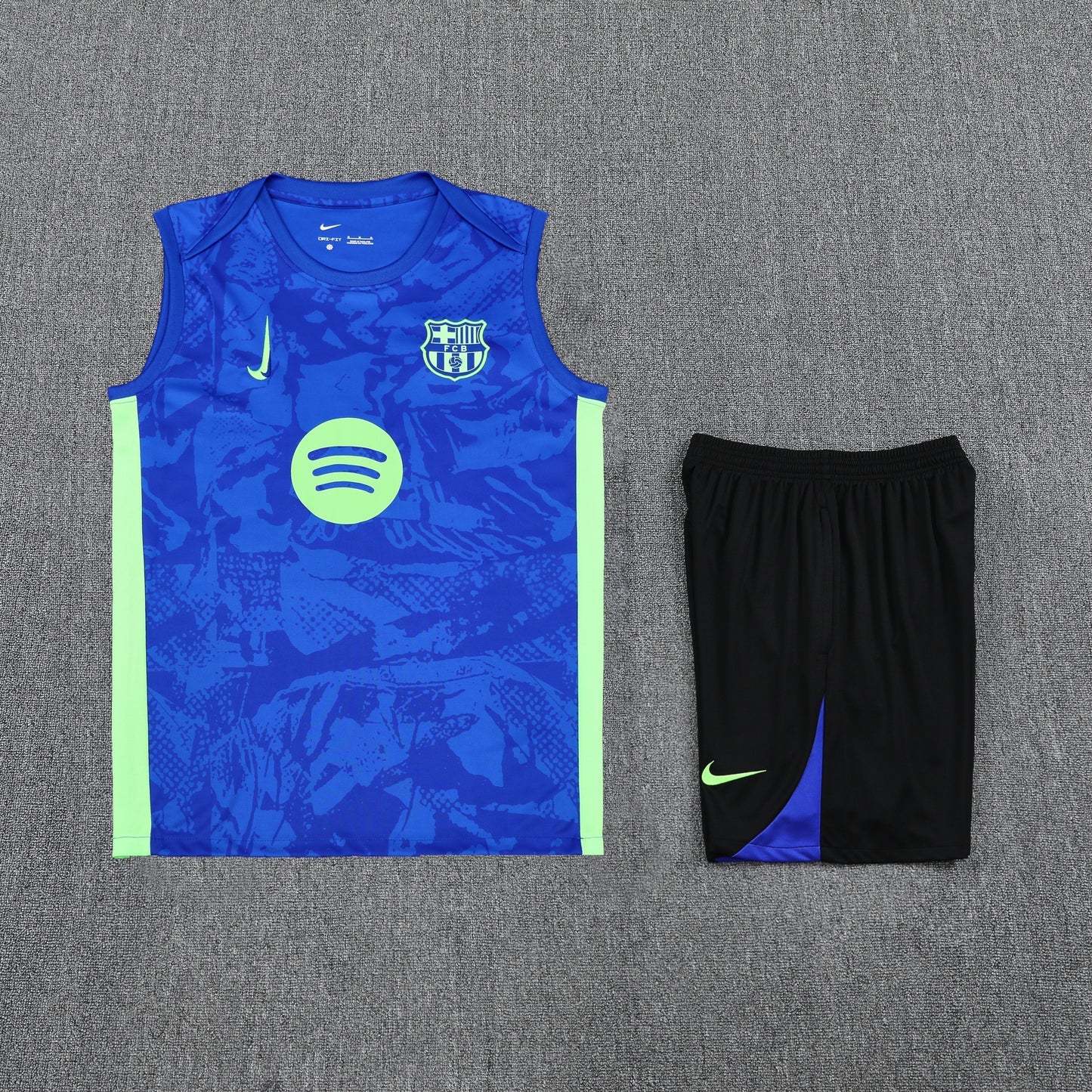 Barcelona Vest Set-Blue and Black