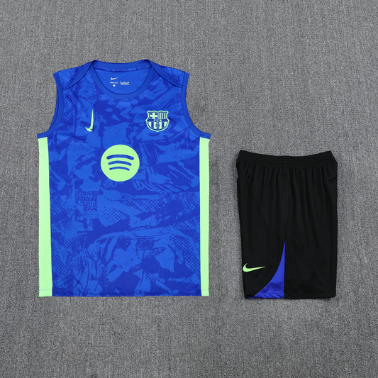 Barcelona Vest Set-Blue and Black