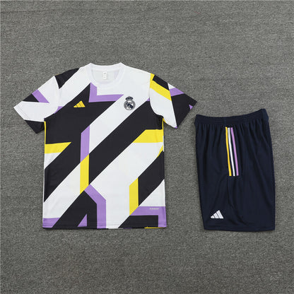 Real Madrid Shorts Set-White, Yellow and Black