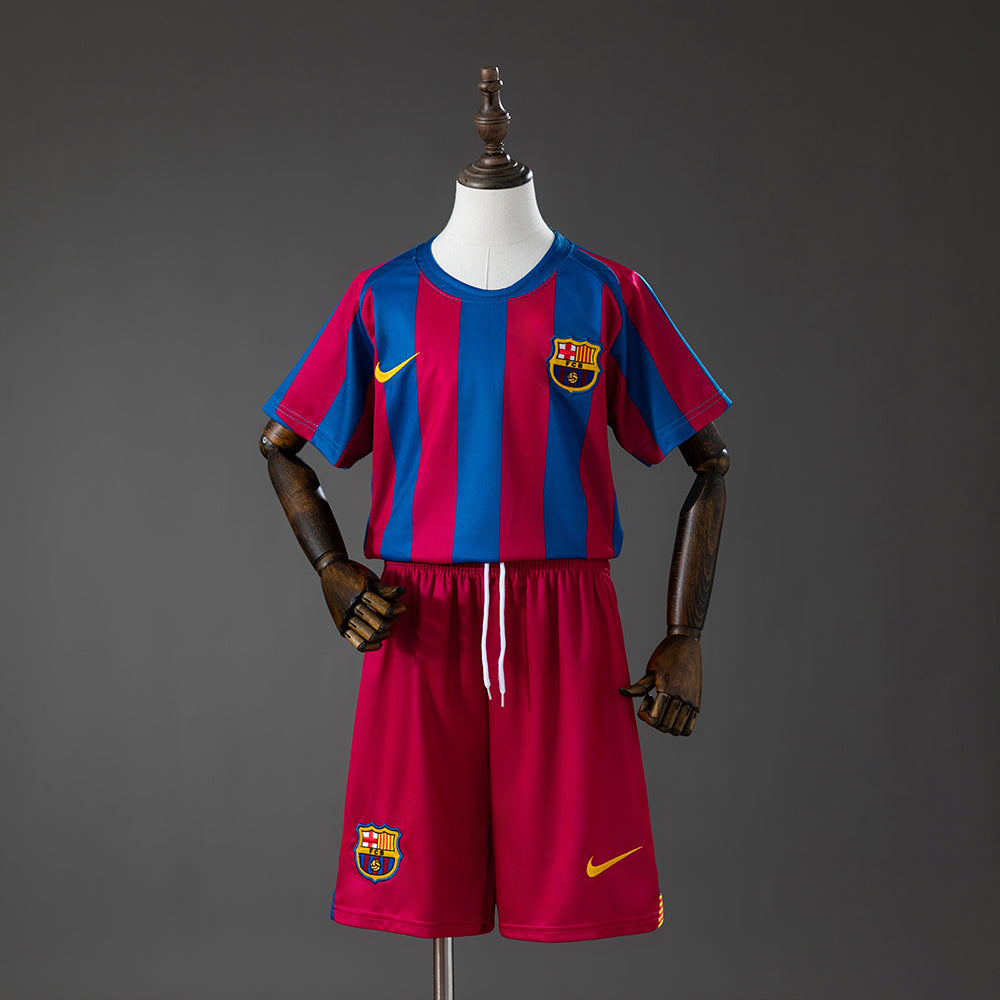 Barcelona 05/06 Home (League Edition) Retro Kids Kit
