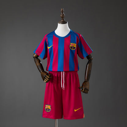 Barcelona 05/06 Home (League Edition) Retro Kids Kit