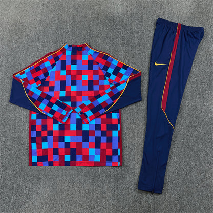 Barcelona Tracksuit-Red and Blue