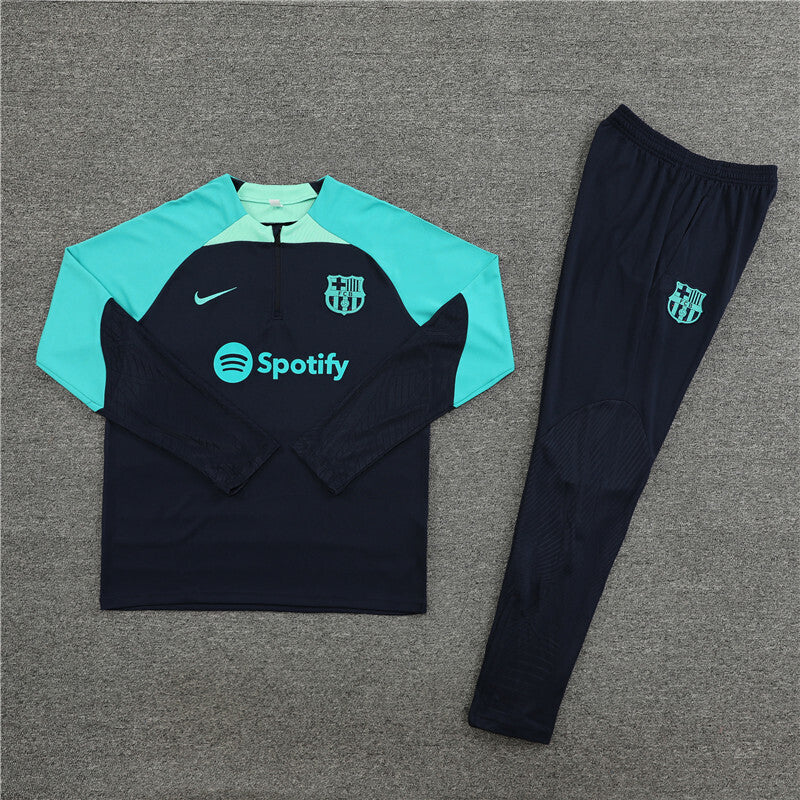 Barcelona Tracksuit-Black and Blue