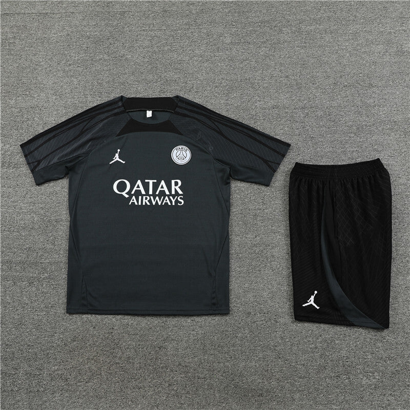 PSG Shorts Set-Dark Grey and Black
