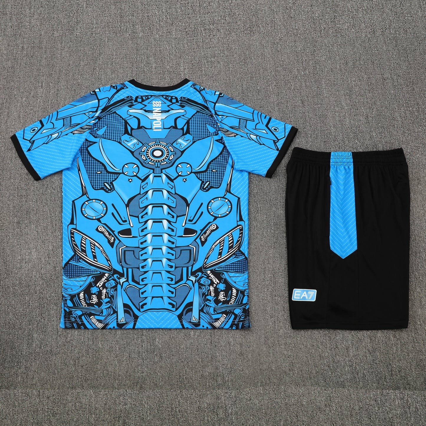 Napoli Shorts Set-Blue and Black