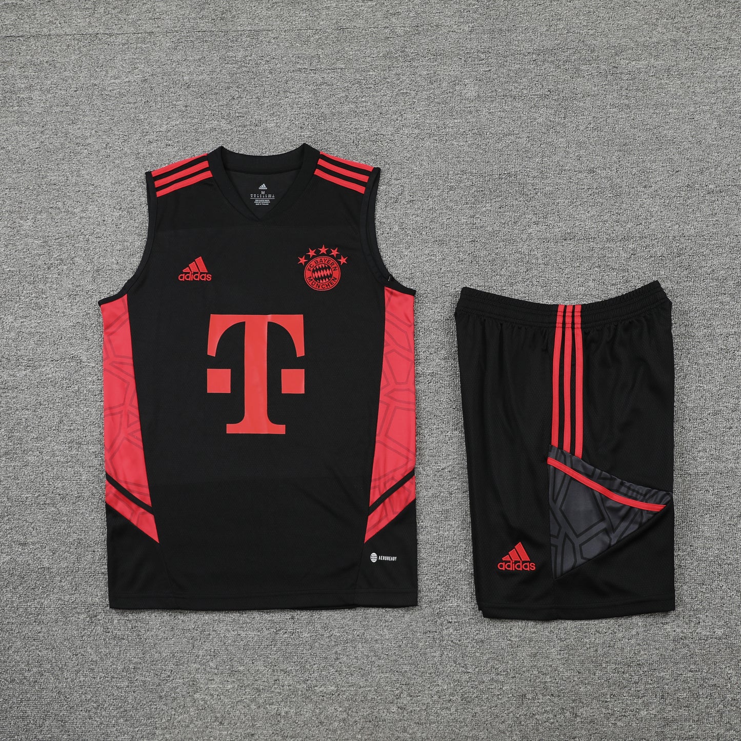 FC Bayern Munich Vest Set-Black and Red