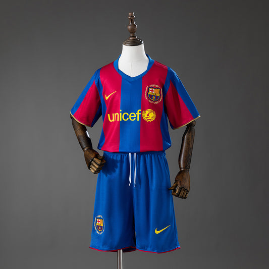 Barcelona 07/08 Home Retro Kids Kit