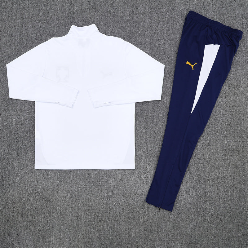 Portugal Tracksuit-White and Navy Blue