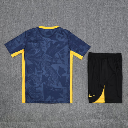 Inter Milan Shorts Set-Navy Blue and Black