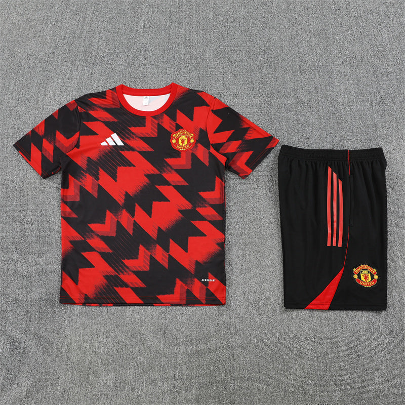 Manchester United Shorts Set-Red and Black
