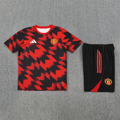 Manchester United Shorts Set-Red and Black