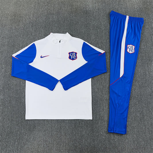 Chelsea Tracksuit-White and Blue