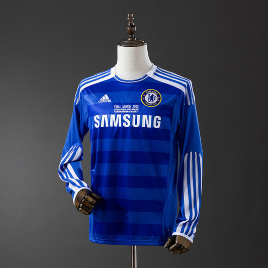 Chelsea 2011/12 Home UEFA Champions League long sleeve Retro Jersey