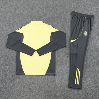 Real Madrid Tracksuit-Yellow and Navy Blue