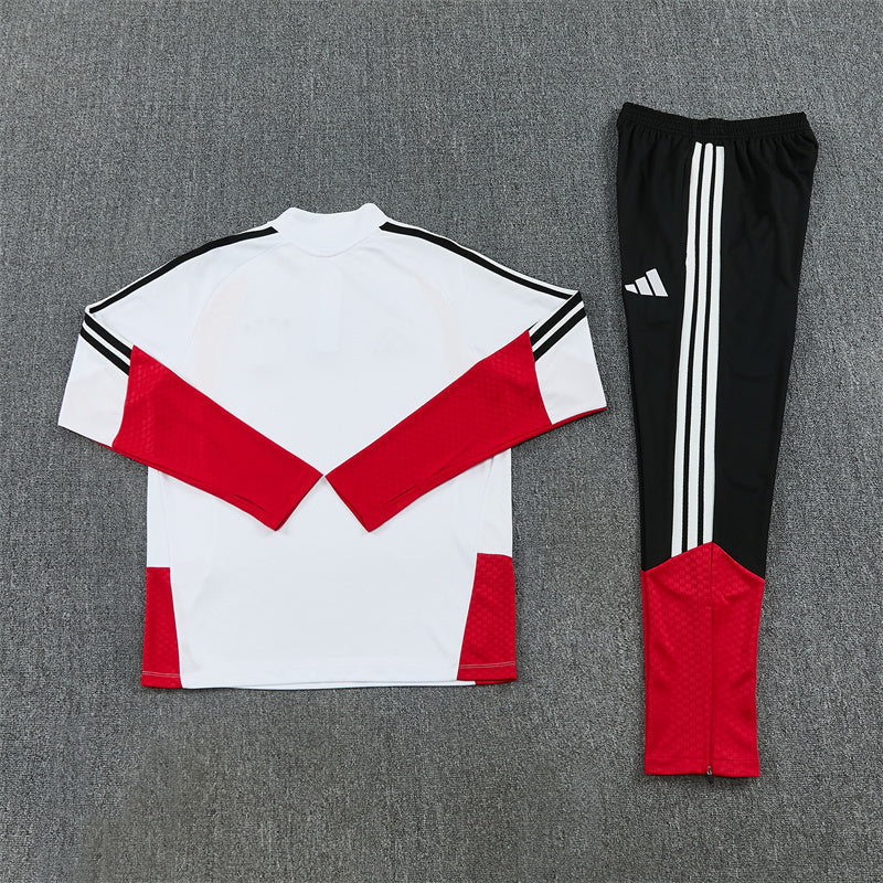 Germany Tracksuit-White, Red and Black