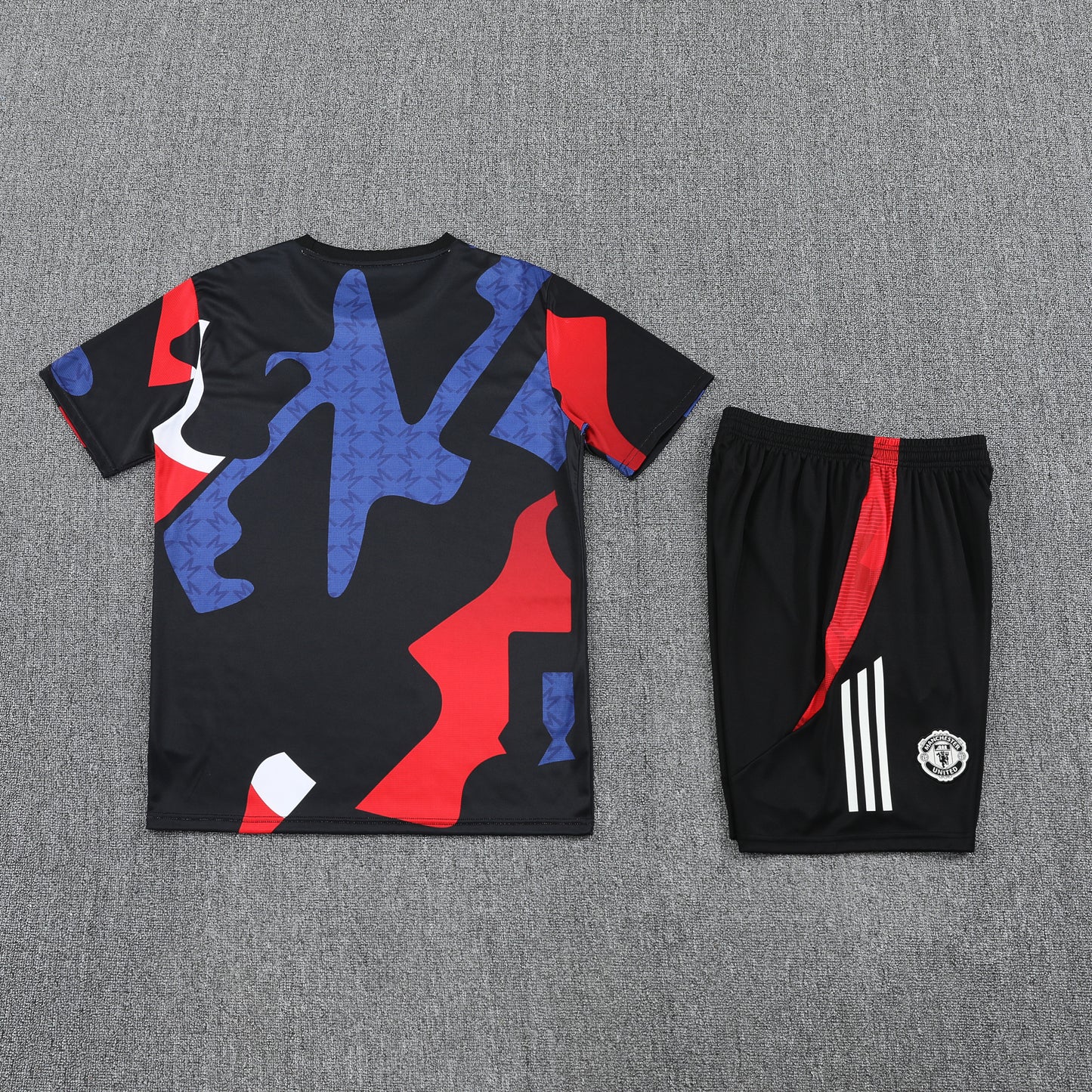 Manchester United Shorts Set-Red, Blue and Black