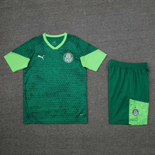 Palmeiras Shorts Set-Dark Green