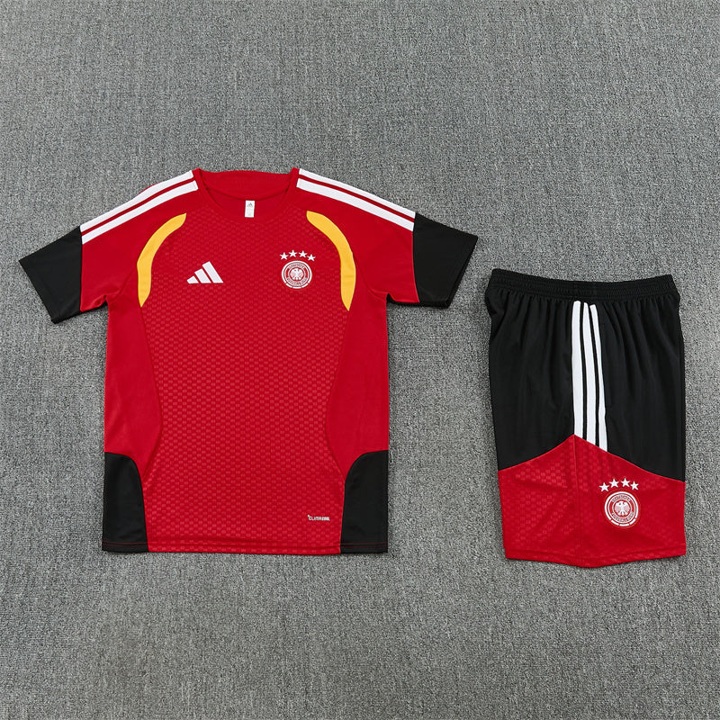Germany Shorts Set-Red and Black