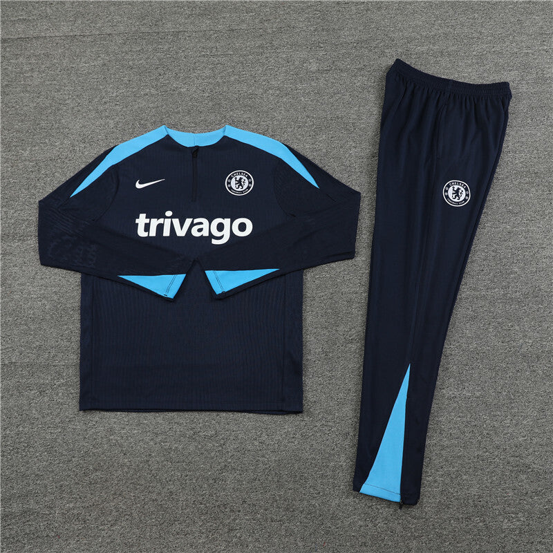 Chelsea Tracksuit-Black and Blue