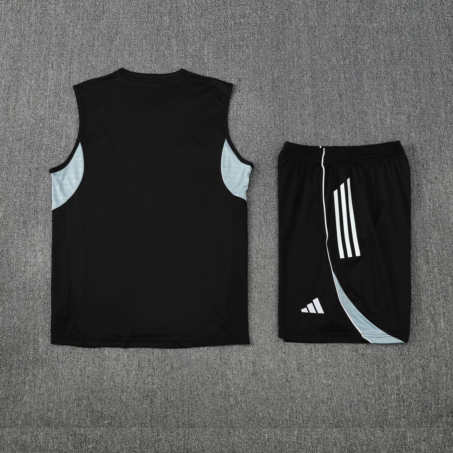 Real Madrid Vest Set-Black and Grey