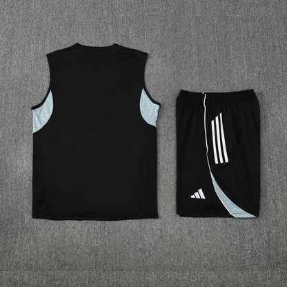 Real Madrid Vest Set-Black and Grey