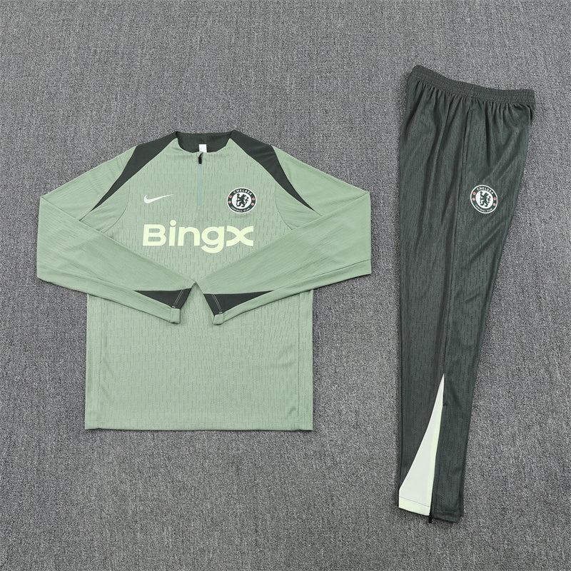 Chelsea Tracksuit-Green and Dark Green