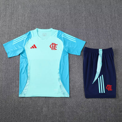 Flamengo Shorts Set-Blue and Dark Blue