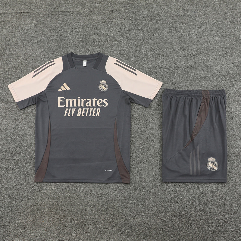 Real Madrid Shorts Set-Grey and Cream