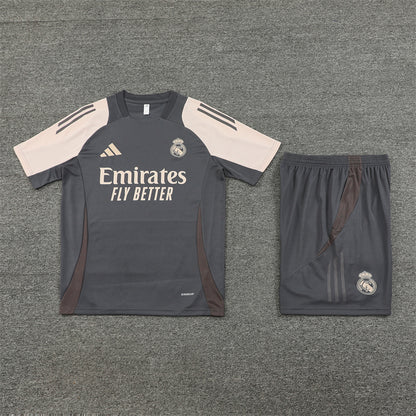 Real Madrid Shorts Set-Grey and Cream