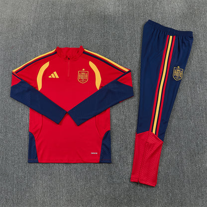 Spain Tracksuit-Red and Navy Blue