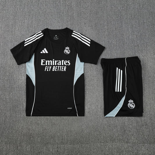 Real Madrid Shorts Set-Black and Grey