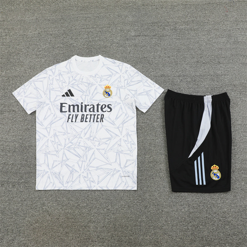 Real Madrid Shorts Set-White and Black