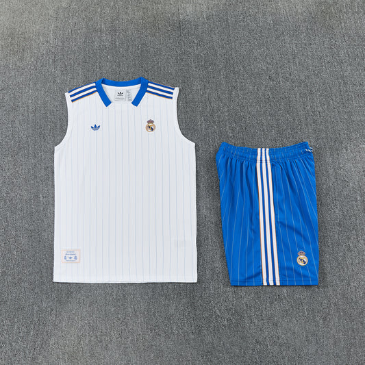 Real Madrid Vest Set-White and Blue