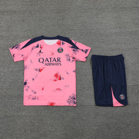 PSG Shorts Set-Pink and Navy Blue