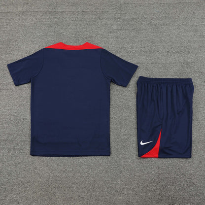 Atletico Madrid Shorts Set-Navy Blue and Red