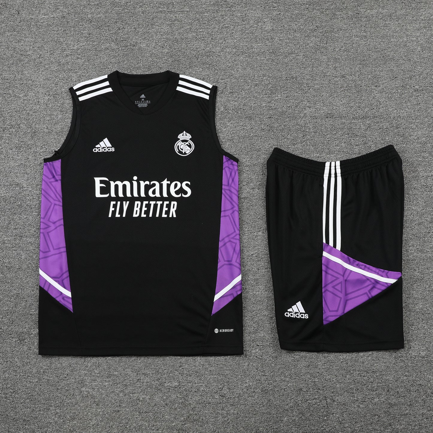 Real Madrid Vest Set-Black and Purple