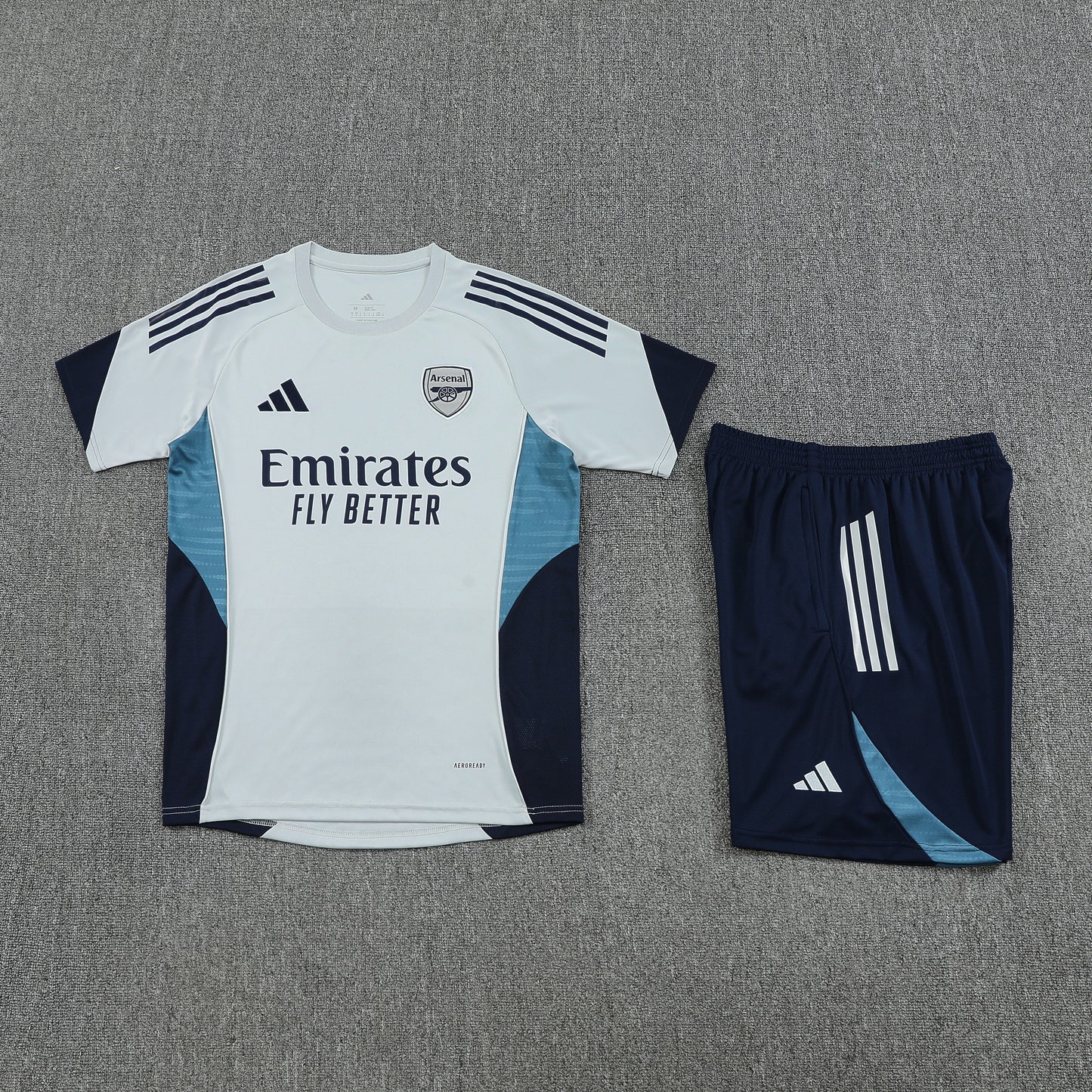 Arsenal Shorts Set-Grey and Navy