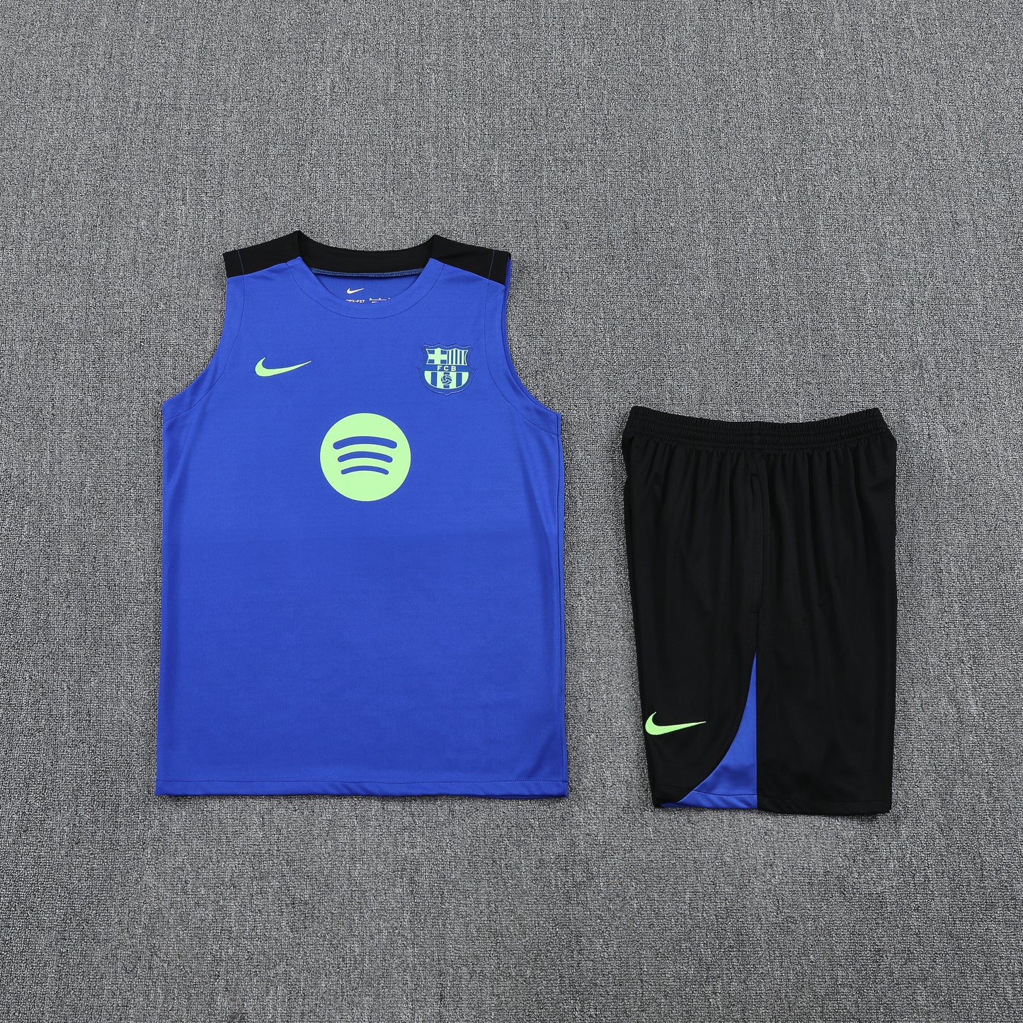 Barcelona Vest Set-Blue and Black