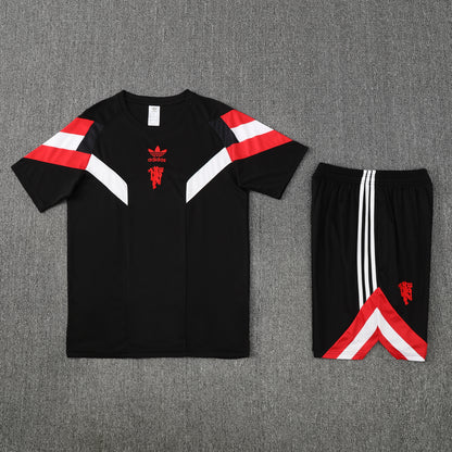Chelsea Shorts Set-Black and Red